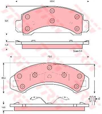 Тормозные колодки TRW GDB4013