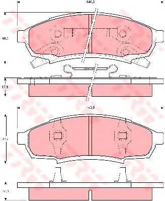 Тормозные колодки TRW GDB4014