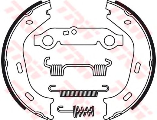 Тормозные колодки ручника TRW GS8218