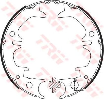 Тормозные колодки ручника TRW GS8430