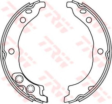 Тормозные колодки ручника TRW GS8715