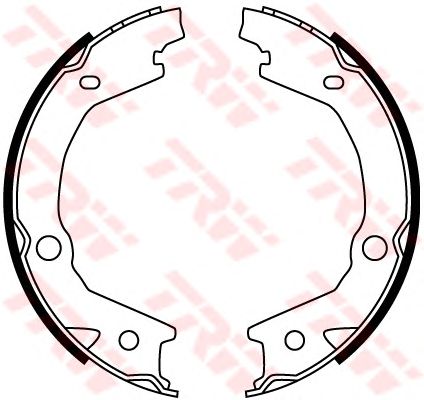 Тормозные колодки ручника TRW GS8747
