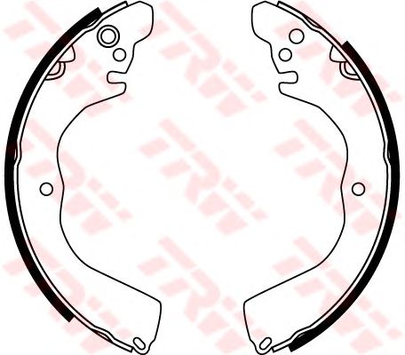 Тормозные колодки ручника TRW GS8762