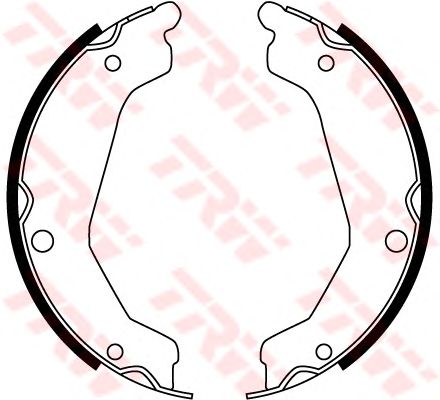 Тормозные колодки ручника TRW GS8763