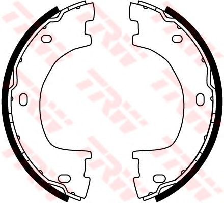 Тормозные колодки ручника TRW GS8777