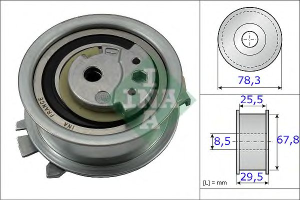 Натяжной ролик ремня ГРМ INA 531 0825 10
