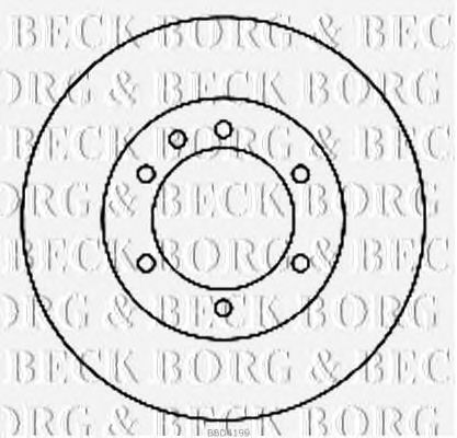 Гальмівний диск BORG & BECK BBD4199