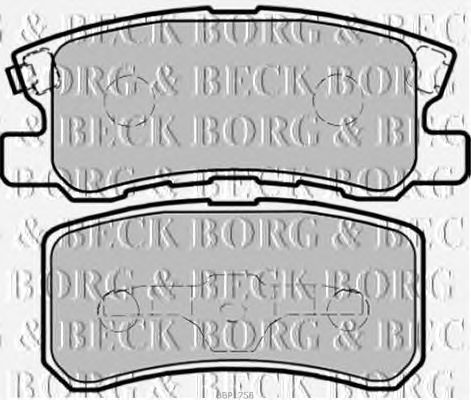 Тормозные колодки BORG & BECK BBP1758