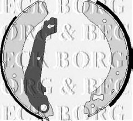 Тормозные колодки BORG & BECK BBS6090