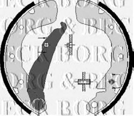 Тормозные колодки BORG & BECK BBS6222