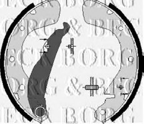 Тормозные колодки BORG & BECK BBS6252