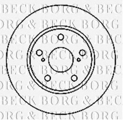 Гальмівний диск BORG & BECK BBD4807