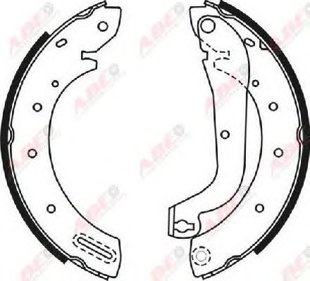 Тормозные колодки ABE C01046ABE