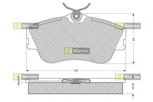 Тормозные колодки STARLINE BD S074