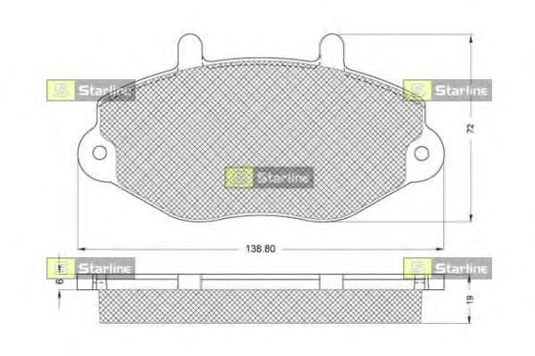 Гальмівні колодки STARLINE BD S137