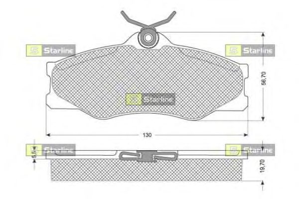 Тормозные колодки STARLINE BD S229