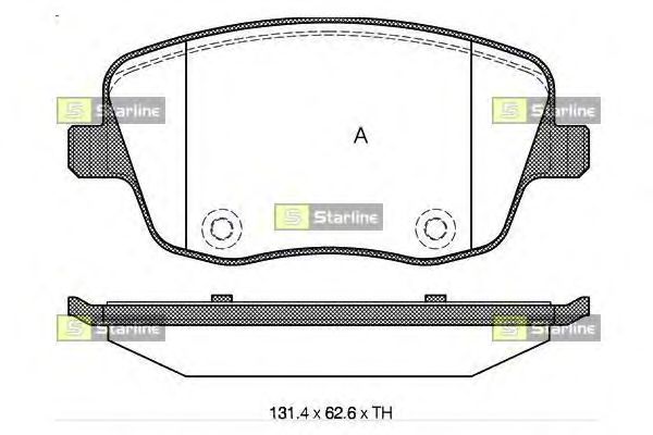 Тормозные колодки STARLINE BD S322