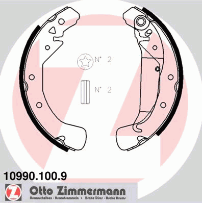 Гальмівні колодки ZIMMERMANN 10990.100.9