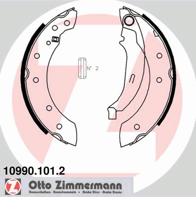 Тормозные колодки ZIMMERMANN 10990.101.2