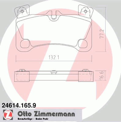 Тормозные колодки ZIMMERMANN 24614.165.9