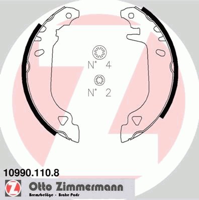 Тормозные колодки ZIMMERMANN 10990.110.8