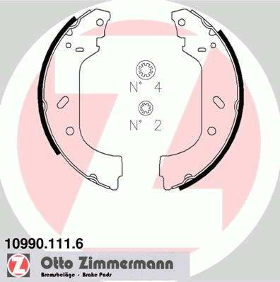 Тормозные колодки ZIMMERMANN 10990.111.6