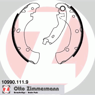 Тормозные колодки ZIMMERMANN 10990.111.9