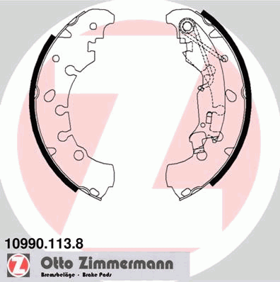 Тормозные колодки ZIMMERMANN 10990.113.8