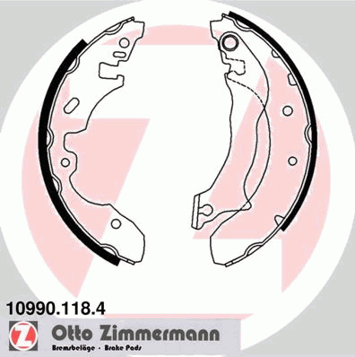 Тормозные колодки ZIMMERMANN 10990.118.4