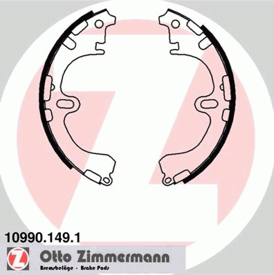 Тормозные колодки ZIMMERMANN 10990.149.1