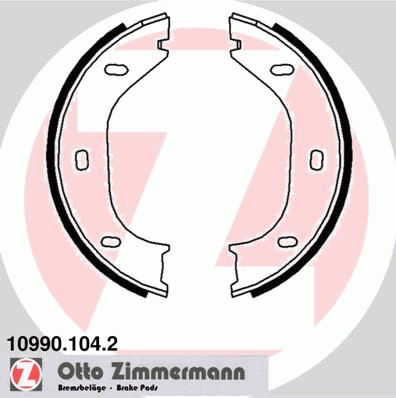 Тормозные колодки ручника ZIMMERMANN 10990.104.2