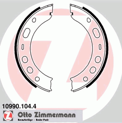 Тормозные колодки ручника ZIMMERMANN 10990.104.4