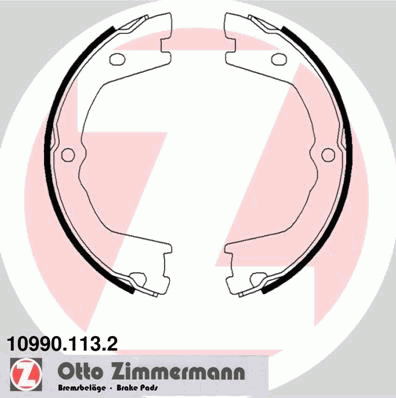 Тормозные колодки ручника ZIMMERMANN 10990.113.2