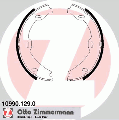 Тормозные колодки ручника ZIMMERMANN 10990.129.0