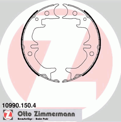 Тормозные колодки ручника ZIMMERMANN 10990.150.4