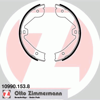 Тормозные колодки ручника ZIMMERMANN 10990.153.8