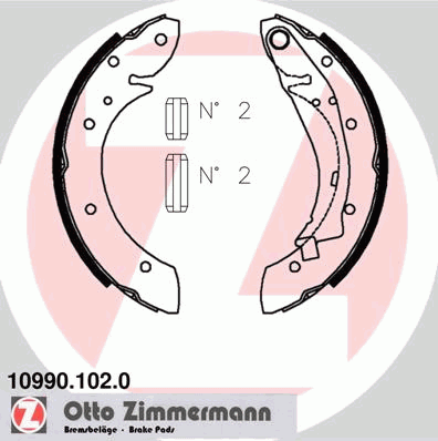 Тормозные колодки ZIMMERMANN 10990.102.0