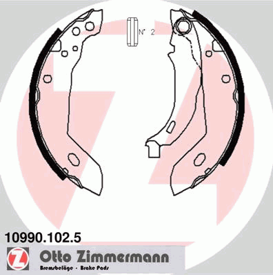 Тормозные колодки ZIMMERMANN 10990.102.5