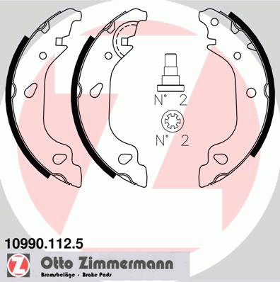 Тормозные колодки ZIMMERMANN 10990.112.5