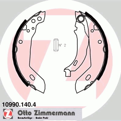 Тормозные колодки ZIMMERMANN 10990.140.4
