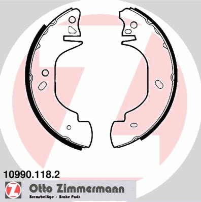 Тормозные колодки ZIMMERMANN 10990.118.2