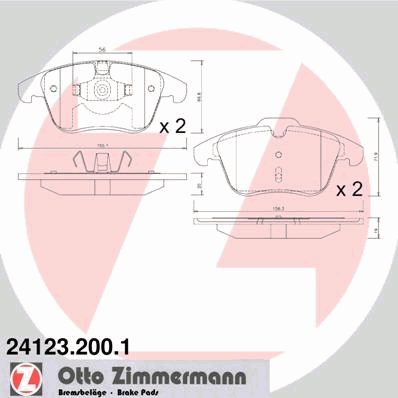 Тормозные колодки ZIMMERMANN 24123.200.1