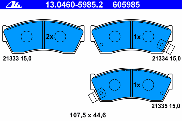 Тормозные колодки ATE 13.0460-5985.2