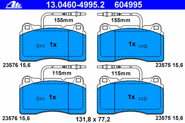 Тормозные колодки ATE 13.0460-4995.2