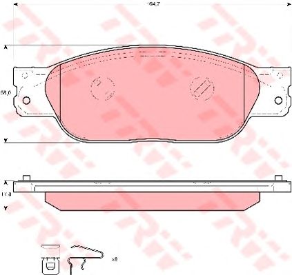 Гальмівні колодки TRW GDB1510