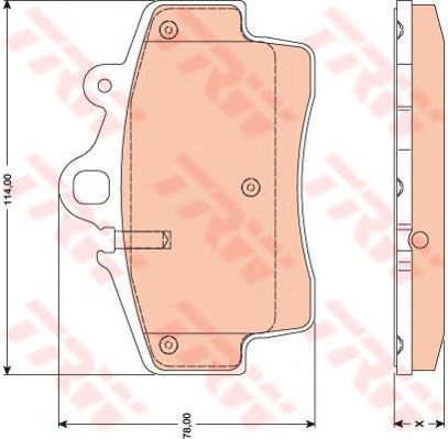 Тормозные колодки TRW GDB1756