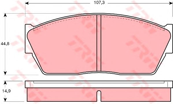 Гальмівні колодки TRW GDB284