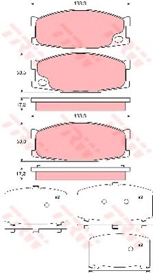 Тормозные колодки TRW GDB3423