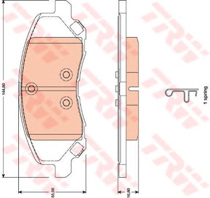 Тормозные колодки TRW GDB4141
