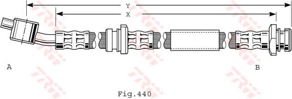 Тормозной шланг TRW PHD487